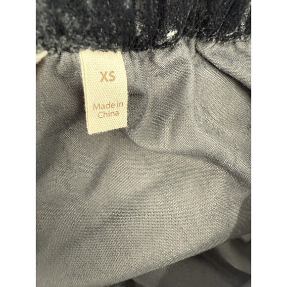 Soft Surroundings Size XSMALL Whitby Velvet Wide Leg Pants Elastic Waist Black - Picture 8 of 10